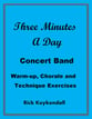 Three Minutes A Day Concert Band sheet music cover